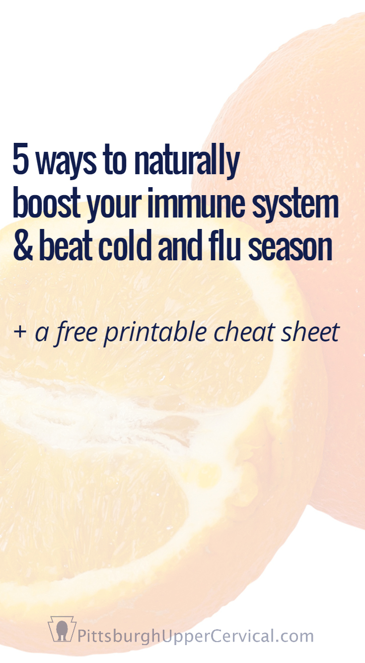 Ready for cold and flu season? Click here to learn 5 simple, yet powerful, ways to naturally boost your immune system! Plus, get a free printable checklist!